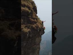 India's Most Dangerous 90° pinnacle | Vajir Pinnacle #adventure #climbing