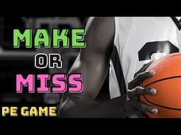 MAKE or MISS BASKETBALL - Virtual PE BRAIN BREAK - THIS or THAT Physical Education Fitness Game