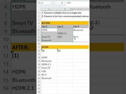 Excel Formula for Finance & MIS | TOCOL & TEXTJOIN