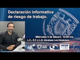 Declaración informativa de riesgo de trabajo | 05FEB25 | Consultorio Fiscal Radio