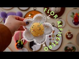 Cómo hacer un Alfiletero con forma de flor desde Cero - crochet paso a paso