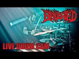 Benighted - "Collection of Dead Portraits" Kevin Paradis Live Drum Cam (Tarbes, FR,  31/10/24)