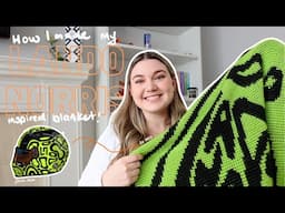 i made a Lando Norris inspired crochet blanket | the details, tutorial and mini vlog