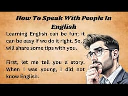 How To Speak With People In English || Graded Reader || Improve Your English || Listen And Practice