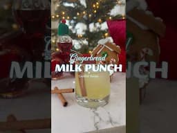 Gingerbread Milk Punch #cocktailrecipe #christmas #merrychristmas #drinkrecipes