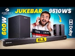 5.1 Channel 600W Dolby Home Theatre! 🤯 - ZEBRONICS Juke BAR 9510WS PRO