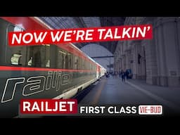 Much MUCH Better! · OBB RAILJET FIRST CLASS 🇦🇹 Vienna - Budapest 🇭🇺 A Hint of Japan, Austrian Style