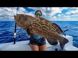 BIG BLACK GROUPER and a LOT of HEARTBREAK! Catch, Clean, Cook!