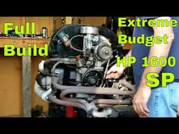 FULL BUILD VW AIr cooled 1600 single port Performance - Extreme Budget - First Start