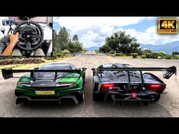 Aston Martin Vulcan & Lamborghini Essenza | Forza Horizon 5 | Thrustmaster T300RS gameplay