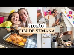 VLOG: CHEGARAM MÓVEIS NOVOS, organizando a casa, rotina de final de semana e cozinhando comigo  ✨