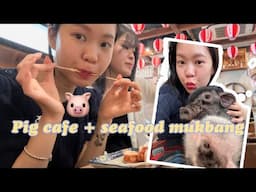 DAY OUT WITH HARURU Pt 1 - Pig Cafe & Seafood | Euodias