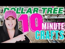 GENIUS 🤯 10 MINUTE Dollar Tree DIY Crafts