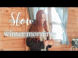 Slow living winter morning routine at my cabin ✨ Cozy | Cottagecore | Simple life