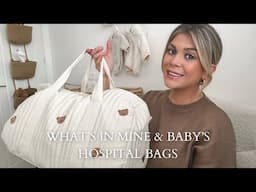 What’s in my hospital bag for birth & postpartum | Mum and baby hospital bags UK | Third time Mum