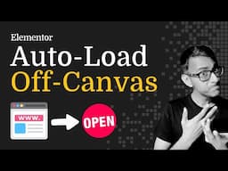 Open Off Canvas on Page Load like a Pop-Up!