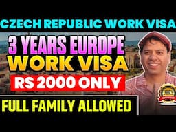 Czech Republic Work Visa | How to get Czech Republic Work Visa | Czech Republic Work Visa