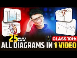 LIVE 🔴 All Diagrams in 1 video🔥 Class 10- Science Diagram based questions!💀