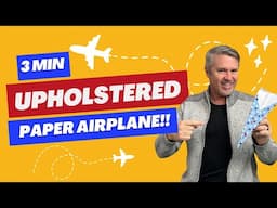 The MOST CREATIVE Paper Airplane Idea Ever - IN ONLY 3 MINS!!! No Sew Project!