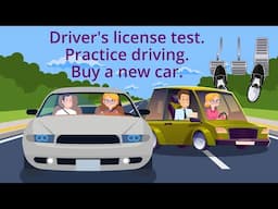 Talk about cars and driver's licenses | English conversation about driving