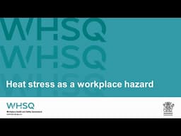 Heat stress as a workplace hazard