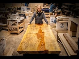 Building a LIVE EDGE Sit-Stand Desk!