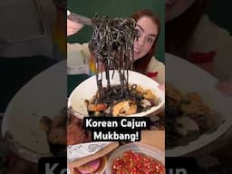 Korean Cajun Mukbang for #internationalwomensday !! #shorts #koreanfood #cajunfood #womenowned