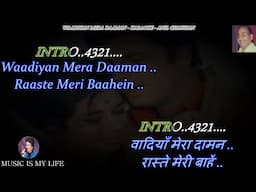 Wadiyan Mera Daman Karaoke With Scrolling Lyrics Eng. & हिंदी