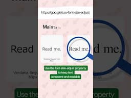 Keep text readable with CSS font-size-adjust