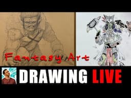 Sketchy Trav Live Fantasy Drawing Video