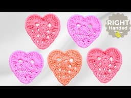 15 Minute Easy Crochet Heart Granny Square Hack for Busy Crafters