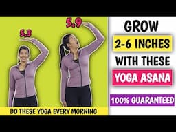 Grow Taller 2-6 Inches with these Yoga | Height boosting Yoga Exercise | Grow Taller | #growtaller