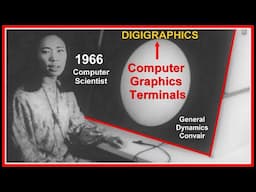 1960s Computer Aided Design DIGIGRAPHICS Control Data Corp, General Dynamics Convair light pen 1966