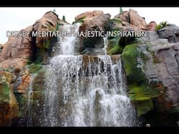 🔴Disney Meditation Majestic Waterfall Canada Epcot - 11 Hour Inspirational Positive Energy Stream