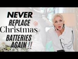 Never Change Christmas Batteries Again | Christmas Decorating Hack