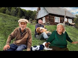 Elderly couple has a happy old age, because son helps in a mountain village far from civilization