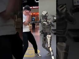 Robot Vs Human-Fight