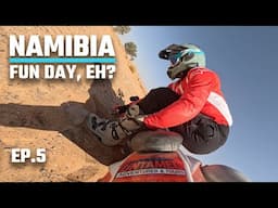 VERY FUN DAY, but I keep WRECKING STUFF! - OFFROAD Namibia motorcycle adventure KTM 500 (S6-EP5)