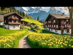 GRINDELWALD Switzerland🇨🇭Most Amazing Swiss Village 🌼 SWISS Valley