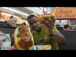 America's BEST Hotdog?! Ben's Chili Bowl | D.C Food Tour