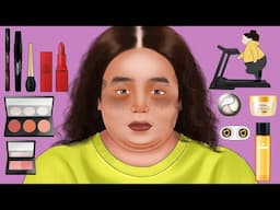 복수여신 - 뚱뚱한 소녀는 인터뷰에서 거부되었습니다 | Fat girl makeup transformation into a beauty animation