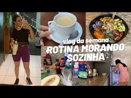 compras no mercado morando sozinha, voltando para a rotina, comprinhas e fiz poke vegetariano… 🥒🤌🏻