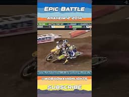 Epic Battle at the Anaheim 2 Supercross - Villopoto - Stewart - Reed - Dungey - Roczen #supercross