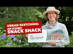 URBAN SKETCHING: An iconic Quebec snack bar in watercolour