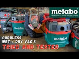 Choosing the RIGHT Cordless Vacuum for YOU! We TEST the Metabo Range!