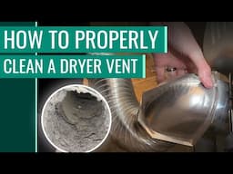 How to clean dryer vent duct - Dryer vent cleaning do it yourself