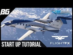 Piaggio P180 Avanti Start Up & Take-Off Tutorial | MSFS