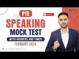 PTE Speaking Mock Test with Answers | February 2025 | LA Language academy PTE NAATI IELTS