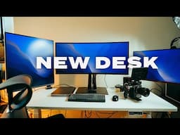 New Editing Desk Setup - Flexispot Pro Plus Standing Desk E7 Review