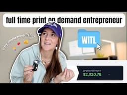 *realistic* Week In The Life of a Full Time Print on Demand Entrepreneur